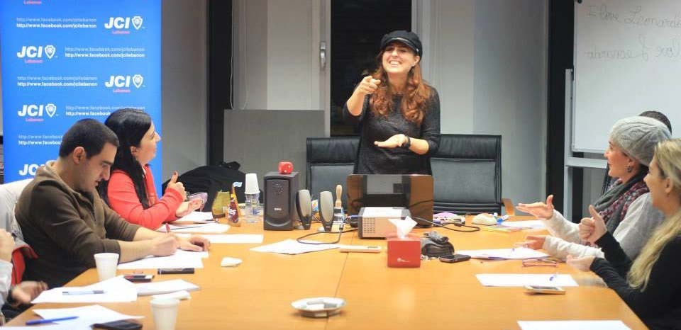 Olga facilitating a workshop